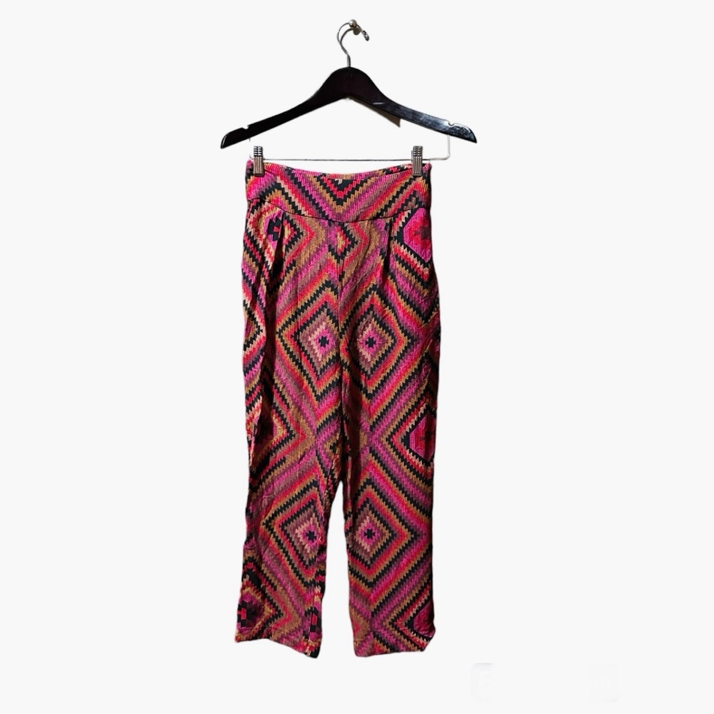 Farm Rio Geometric Print Colorful Pants Size Medium